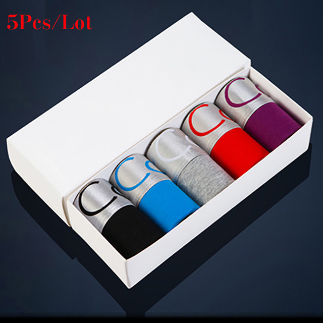 Boxer Brief Pack Cotton - 5PCS Men Underwear Boxers Men's Underpants