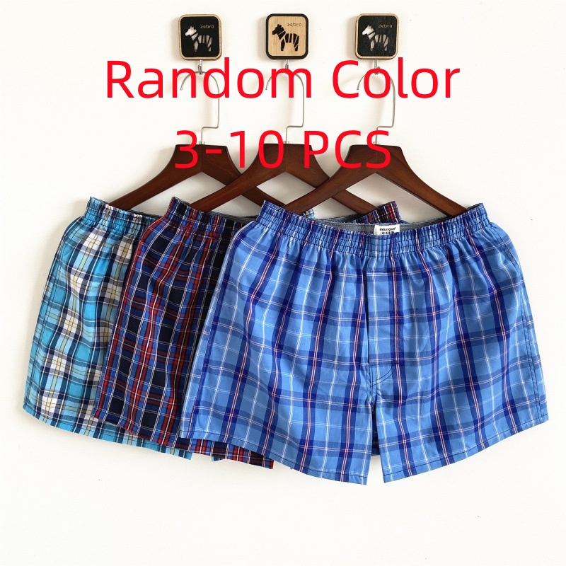 Boxer Brief Pack Cotton - 3-10PCS Men's Underwear Boxers Large Size