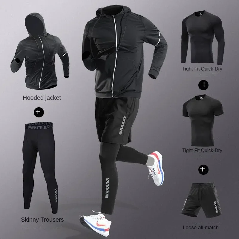Compression Long Pant - Men's 3-5 Pcs Ice Silk Compression
