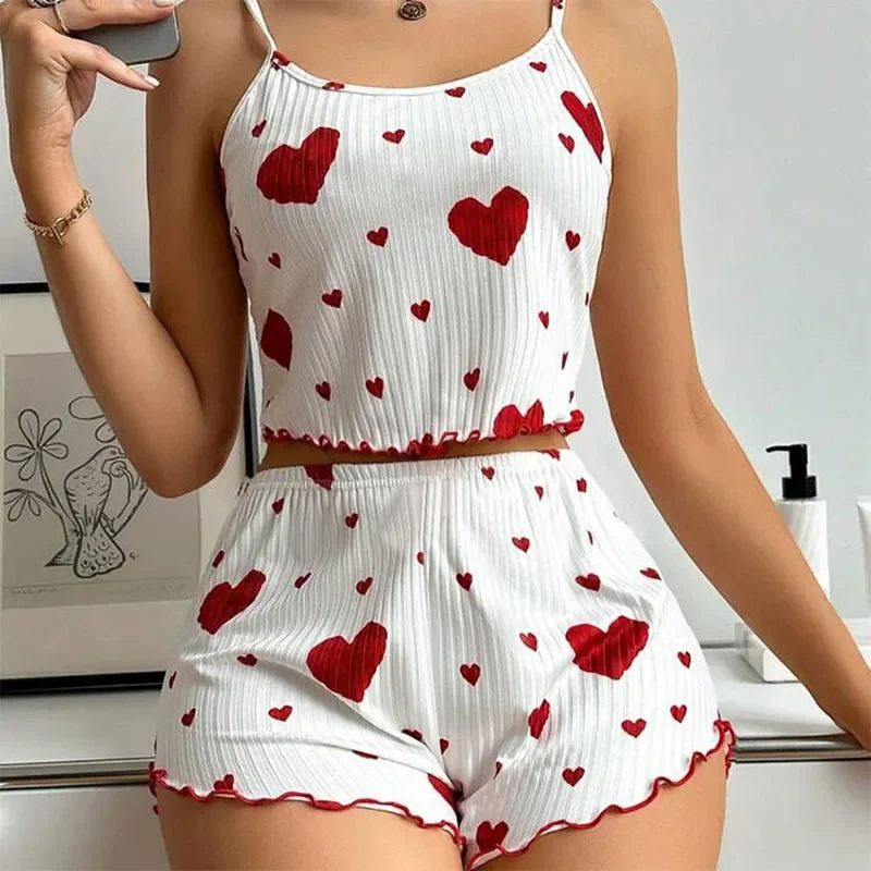 Suspender Tank Top - Women's 2-Piece Pajama Set – Soft