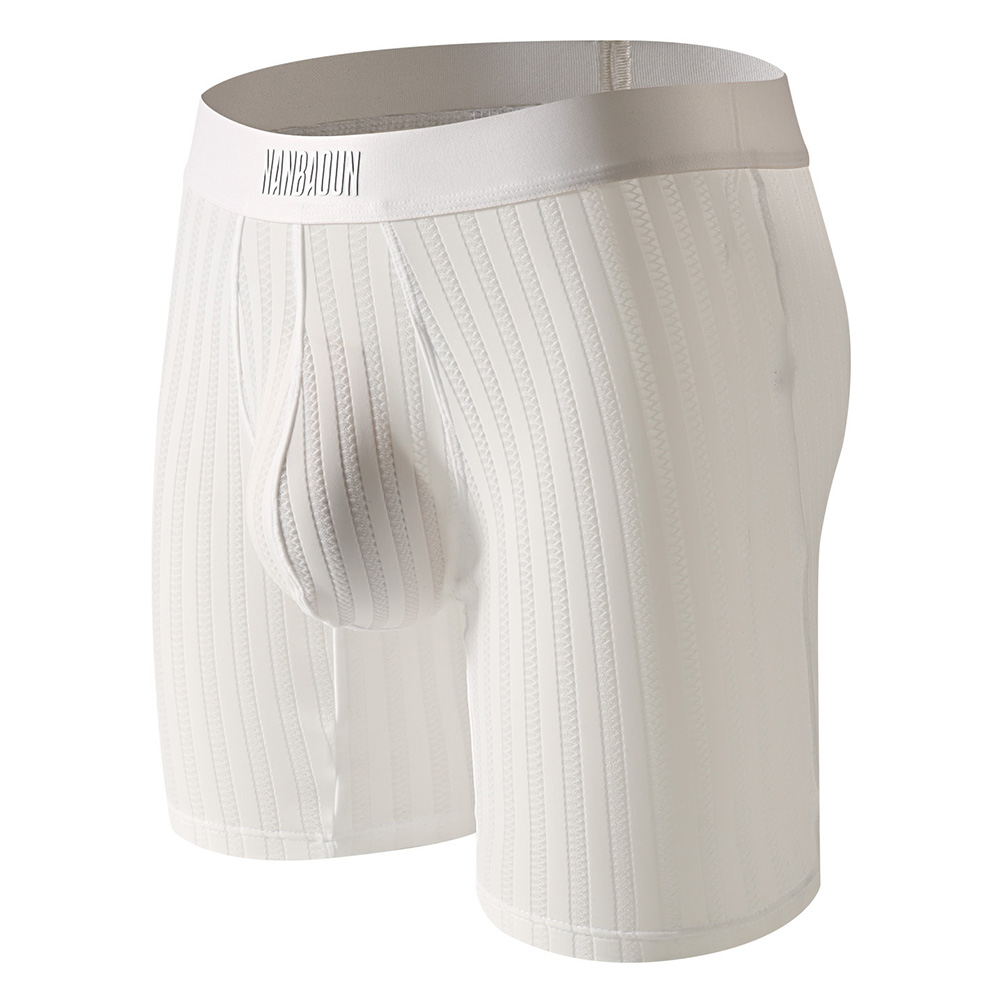 Men Ice Silk Long Leg Shorts B - Long Leg Trunk Men recension och pris