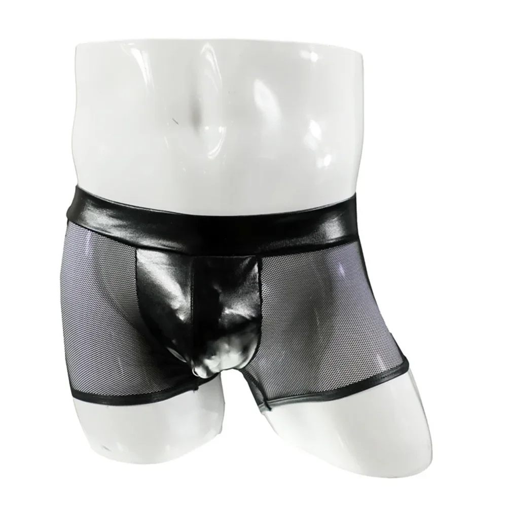 Men Sexy Underwear Faux Leathe - Bamboo Fiber Trunk recension och pris