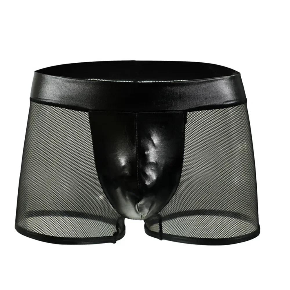 Men Sexy Underwear Faux Leathe - Bamboo Fiber Trunk recension och pris