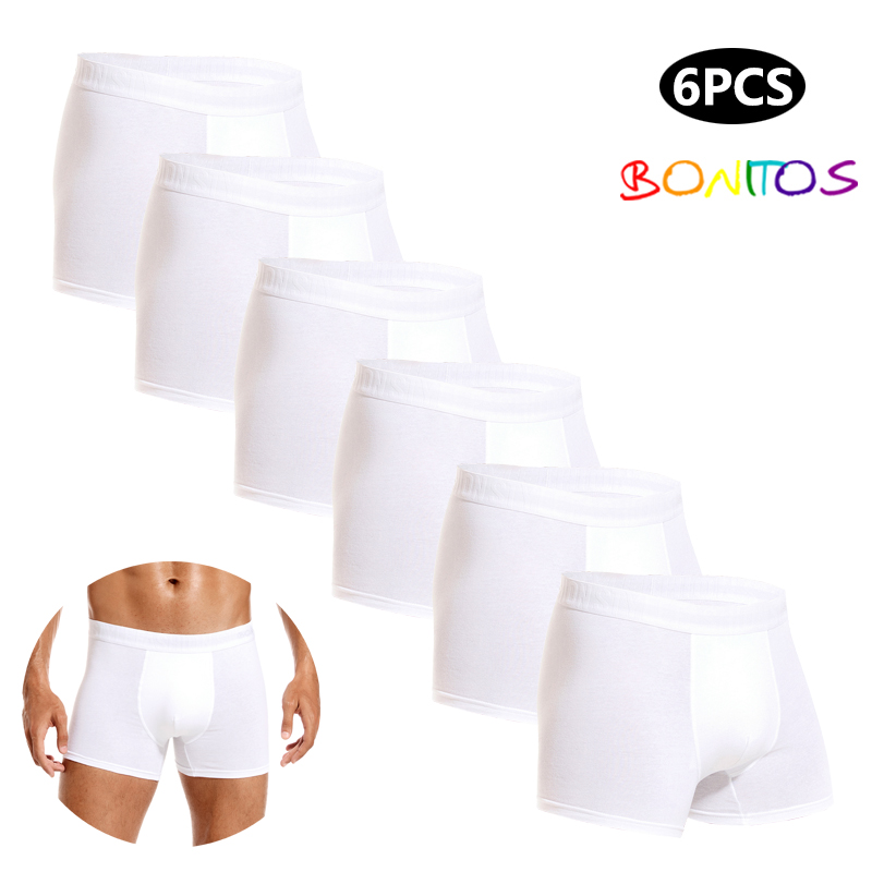 6pcs White Men Panties Cotton  - Multi Pack Underwear recension och pris