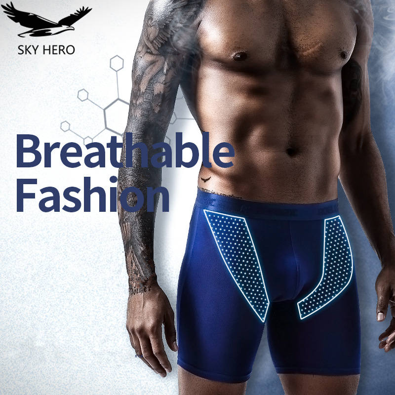 2pcs/Lot underpants leg up lon - Long Leg Trunk Men recension och pris