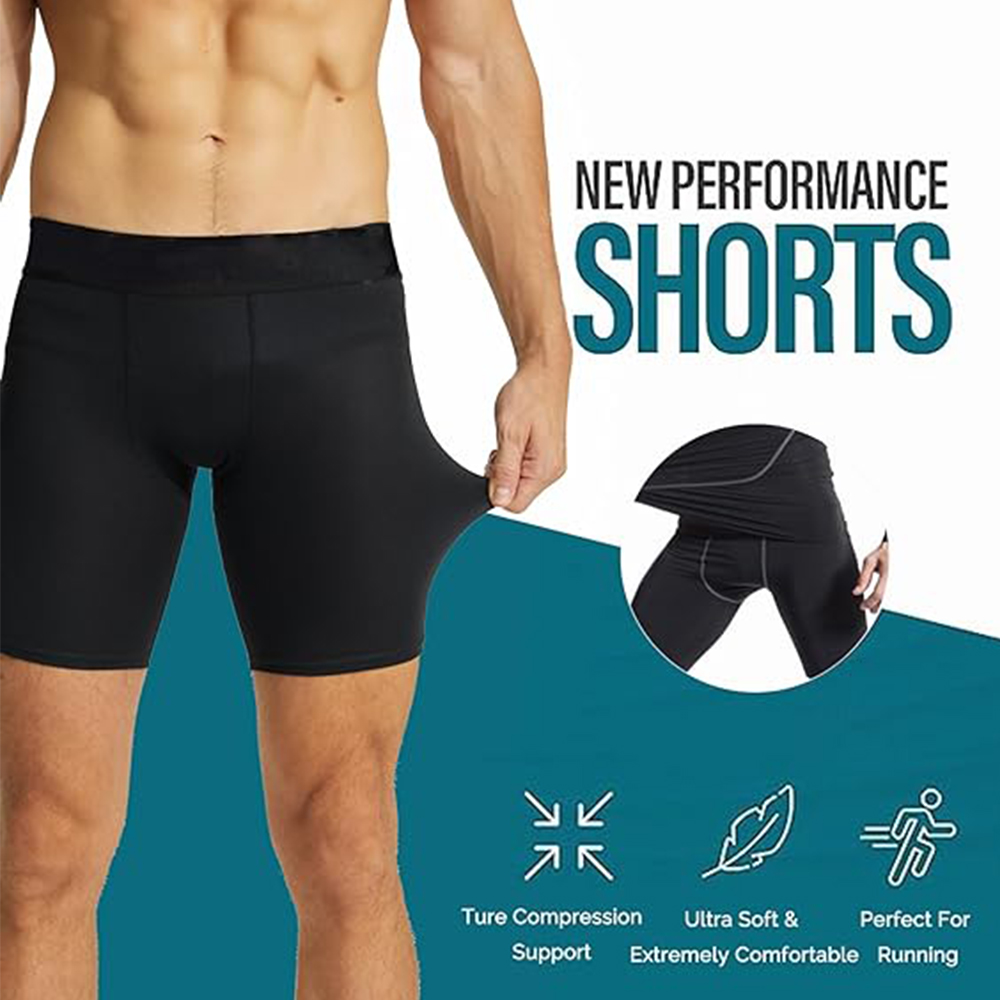 3 Pack Compression Shorts Men  - Compression Shorts Athletes recension och pris