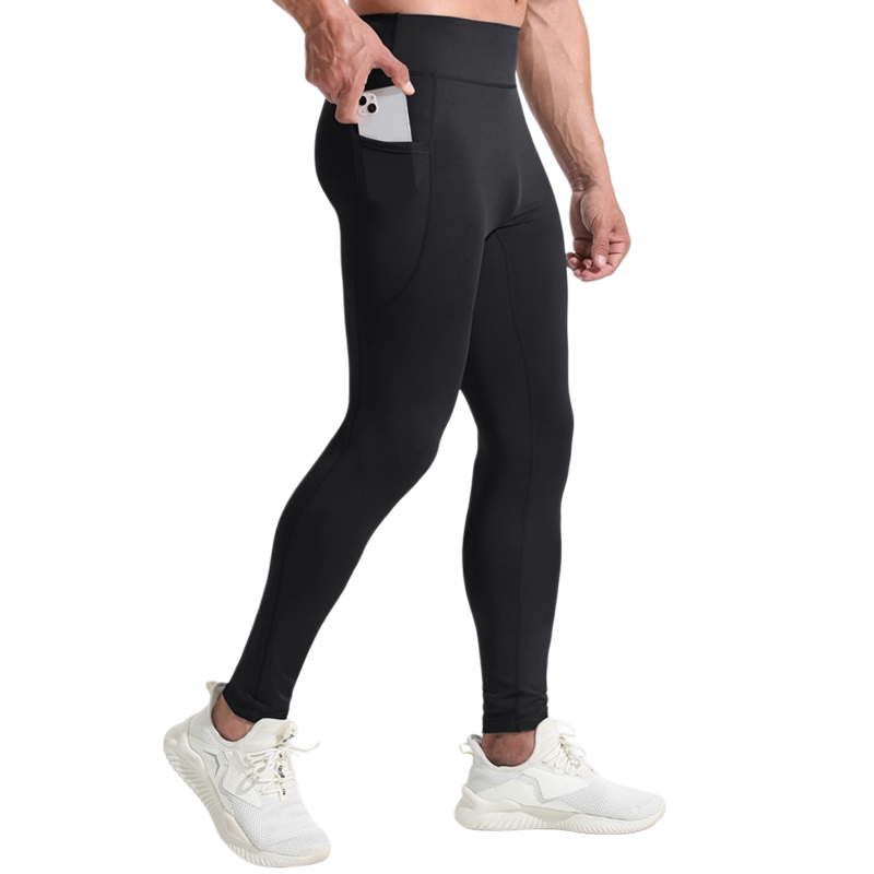 Men High Waist Compression Lon - Compression Long Pant recension och pris