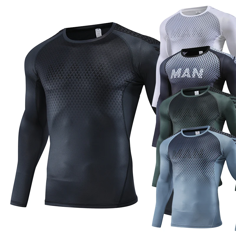 Mens Sport Top for Fitness T-s - T Shirt Tight Fit recension och pris