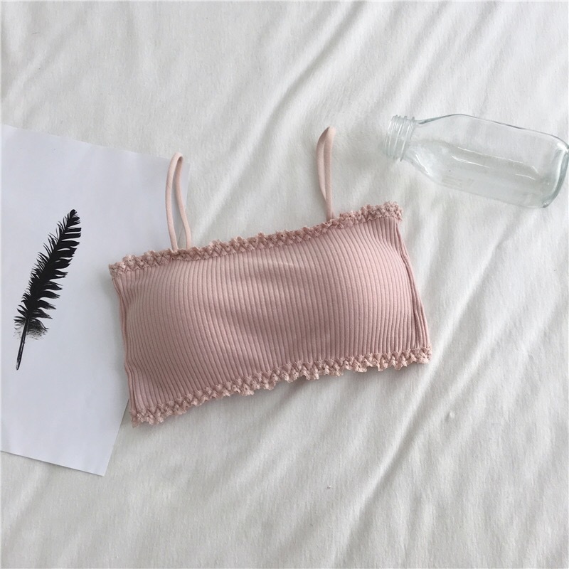 Women's Cotton Bra Female Tube - Suspender Tank Top recension och pris