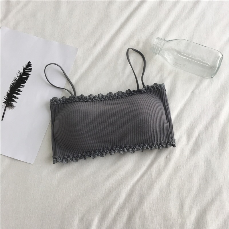 Women's Cotton Bra Female Tube - Suspender Tank Top recension och pris