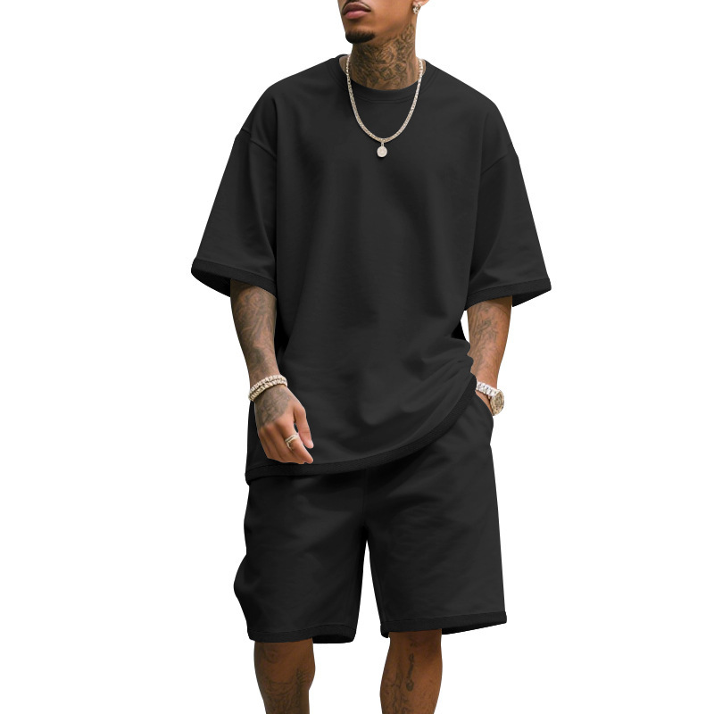 Men's Casual Two Piece Set Sum - T Shirt Tight Fit recension och pris