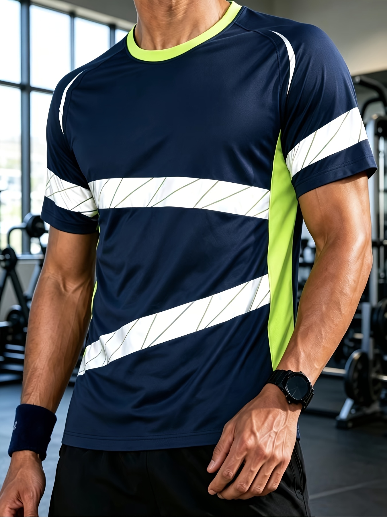Men Sports Short Sleeve T-shir - T Shirt Tight Fit recension och pris