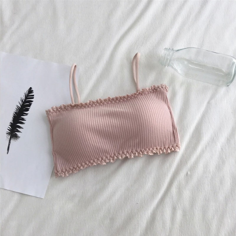 Women's Cotton Bra Female Tube - Suspender Tank Top recension och pris
