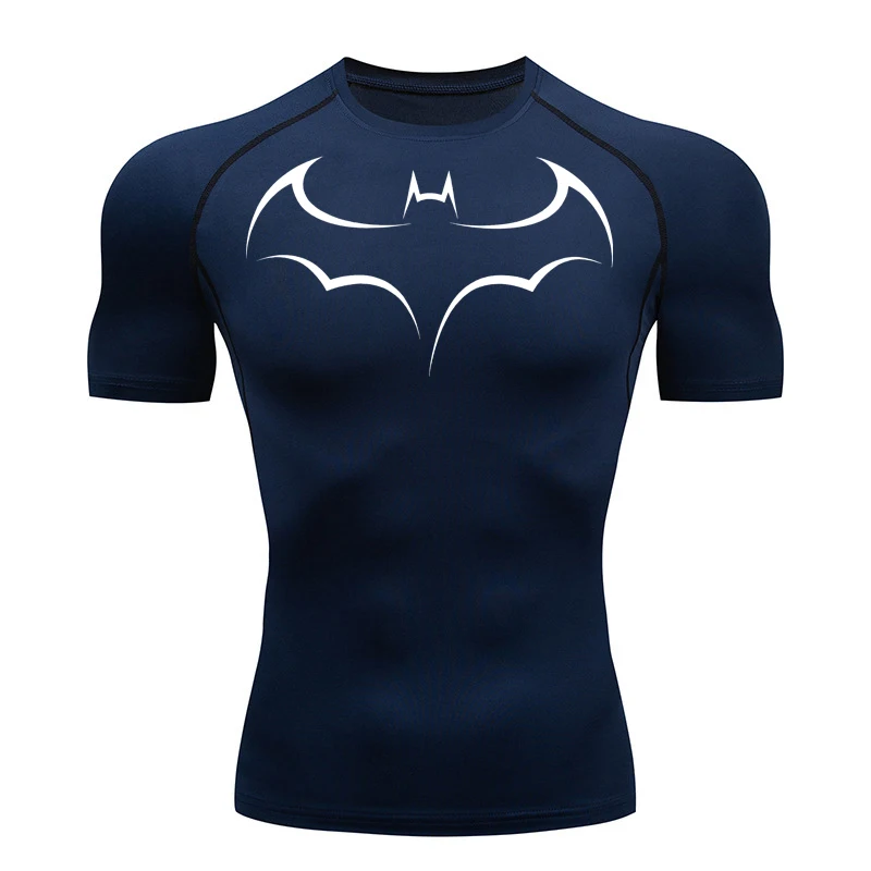Bat Printed Men's Tight T-Shir - T Shirt Tight Fit recension och pris