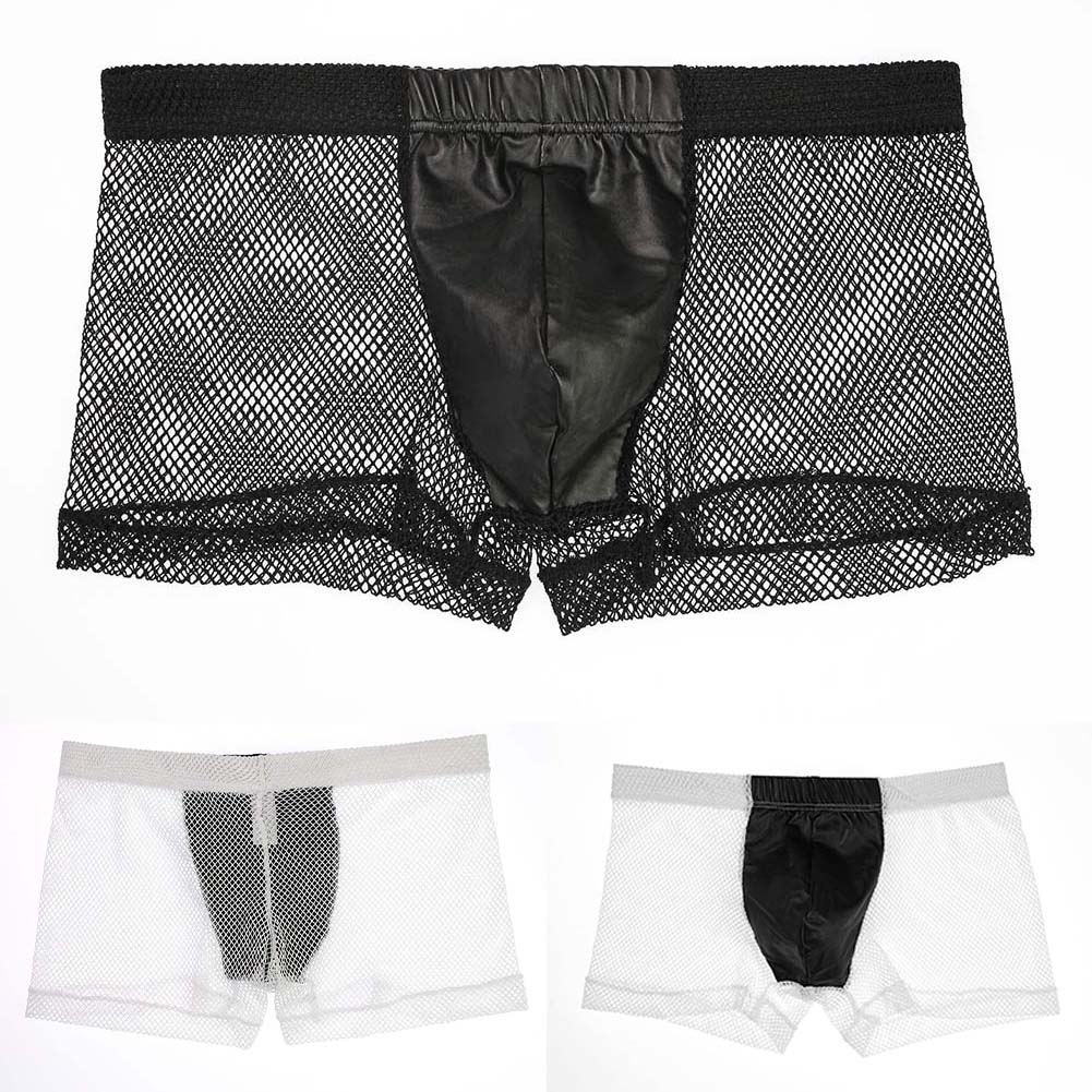Men Mesh See Through Boxer Sho - Pouch Boxer Pouch recension och pris