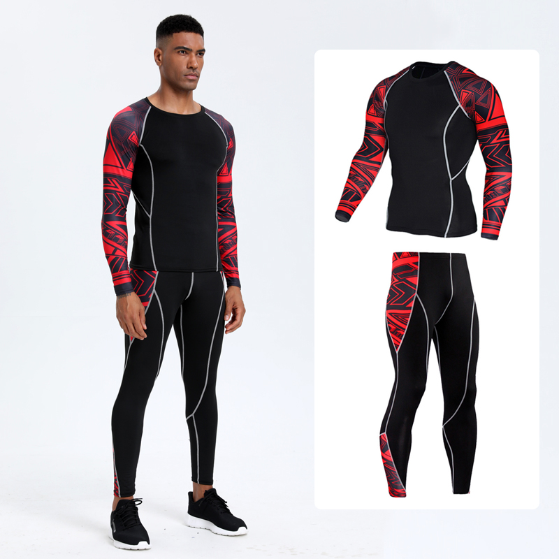 Men's PRO Sports Fitness Suit: - T Shirt Tight Fit recension och pris
