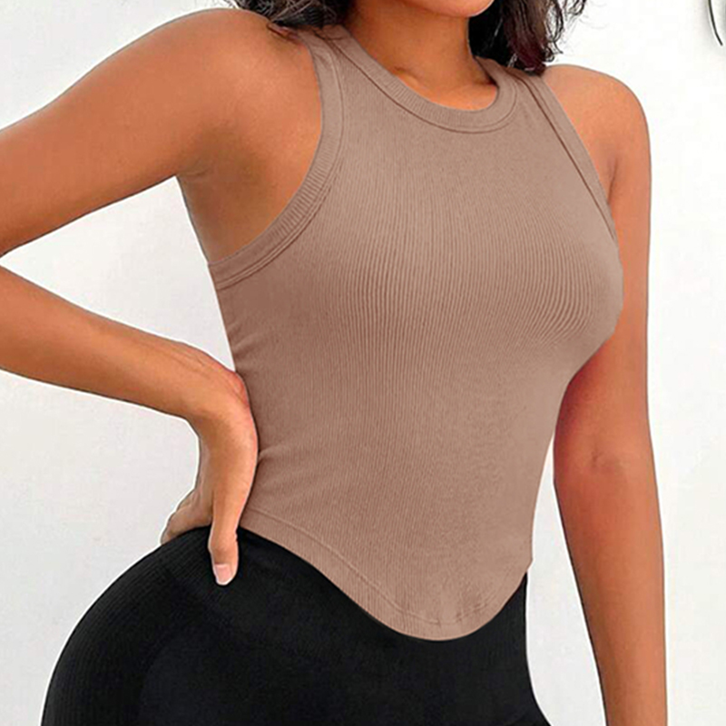 Womens Ribbed Racerback Curved - Tank Top Ribbed recension och pris