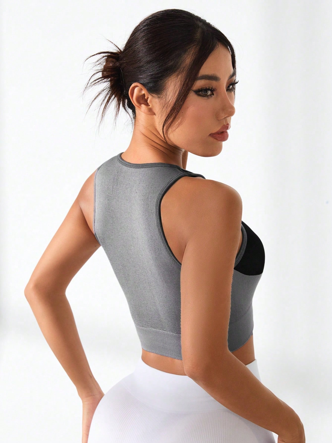 Women Color Block Cross Line R - Tank Top Ribbed recension och pris