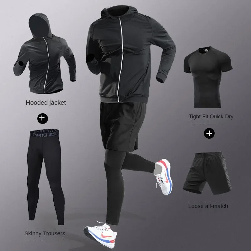 Men's 3-5 Pcs Ice Silk Compres - Compression Long Pant recension och pris