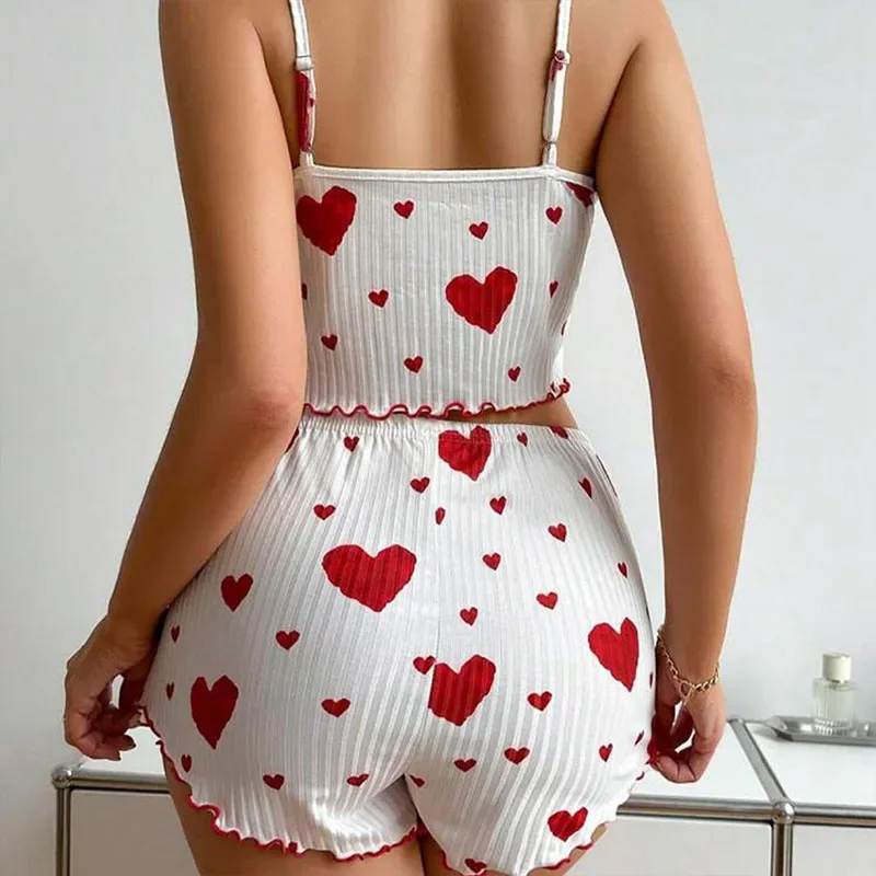 Women's 2-Piece Pajama Set – S - Suspender Tank Top recension och pris