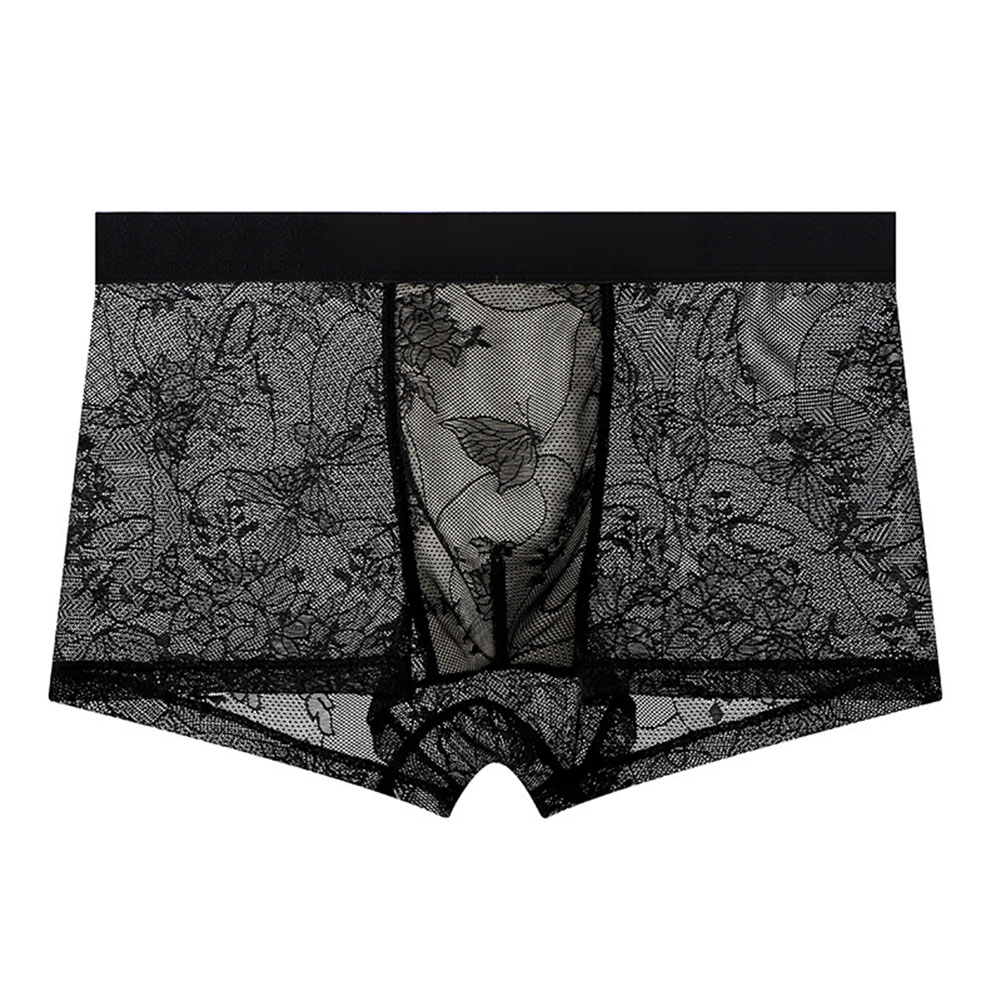 Men's Ice Silk Mesh Lace Boxer - Pouch Boxer Pouch recension och pris