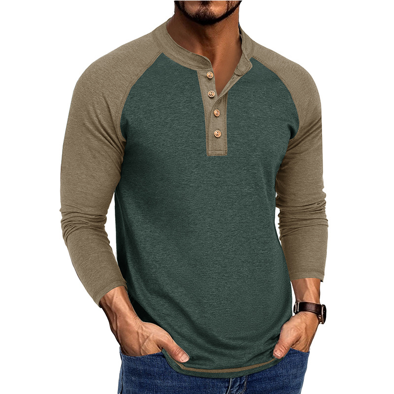 Men's New Long Sleeve Henley S - Base Layer Top recension och pris