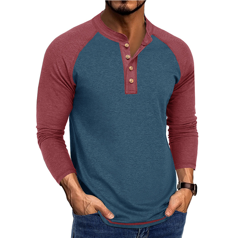 Men's New Long Sleeve Henley S - Base Layer Top recension och pris