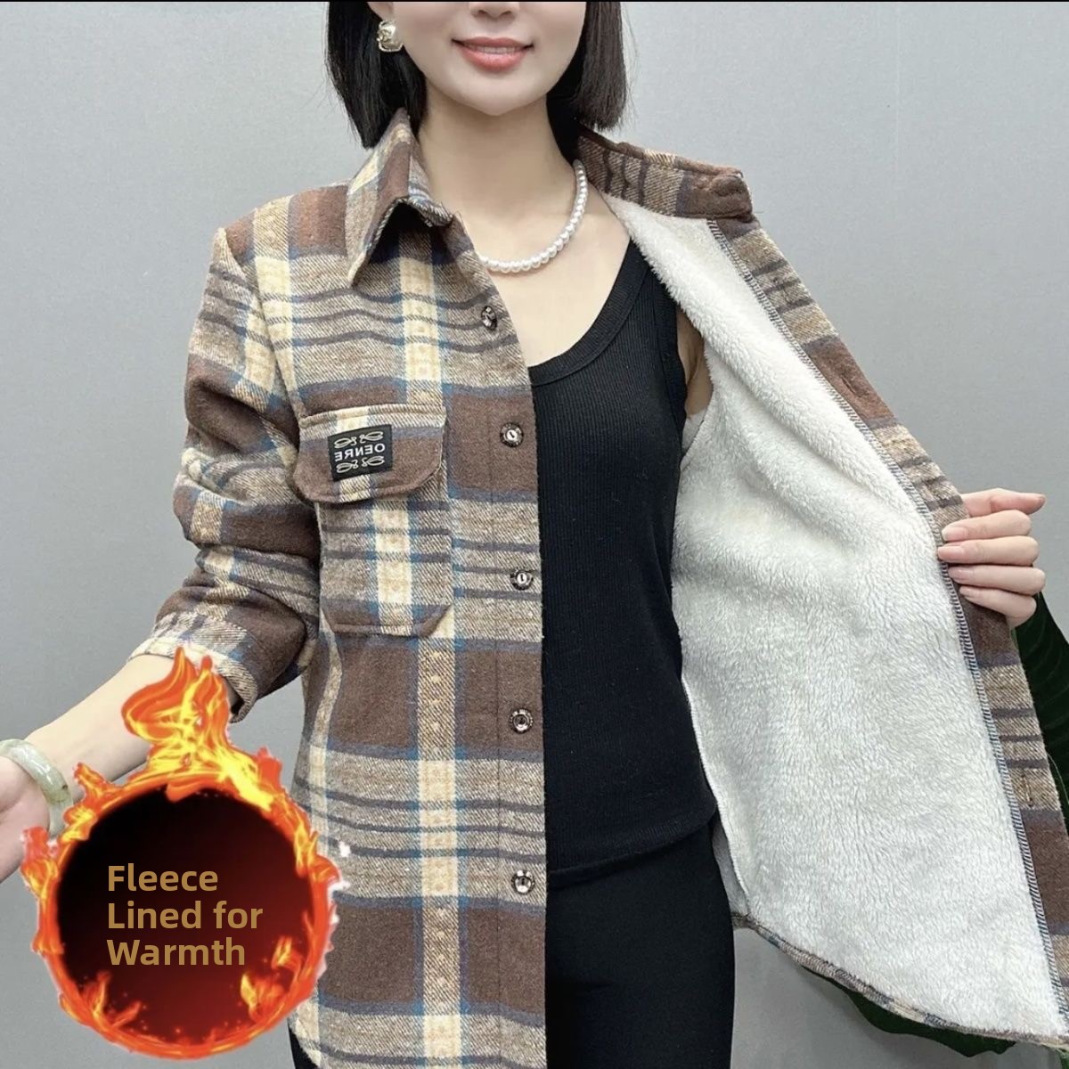 Thickened Fleece Flannel Plaid - Thermal Long John recension och pris