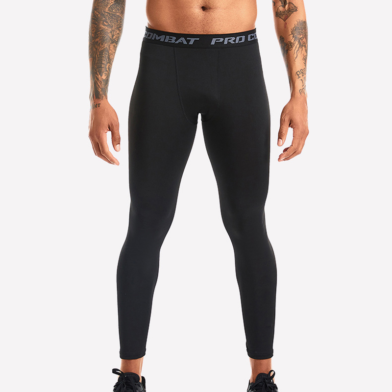 1 Pcs Men's Solid Color Compre - Compression Long Pant recension och pris