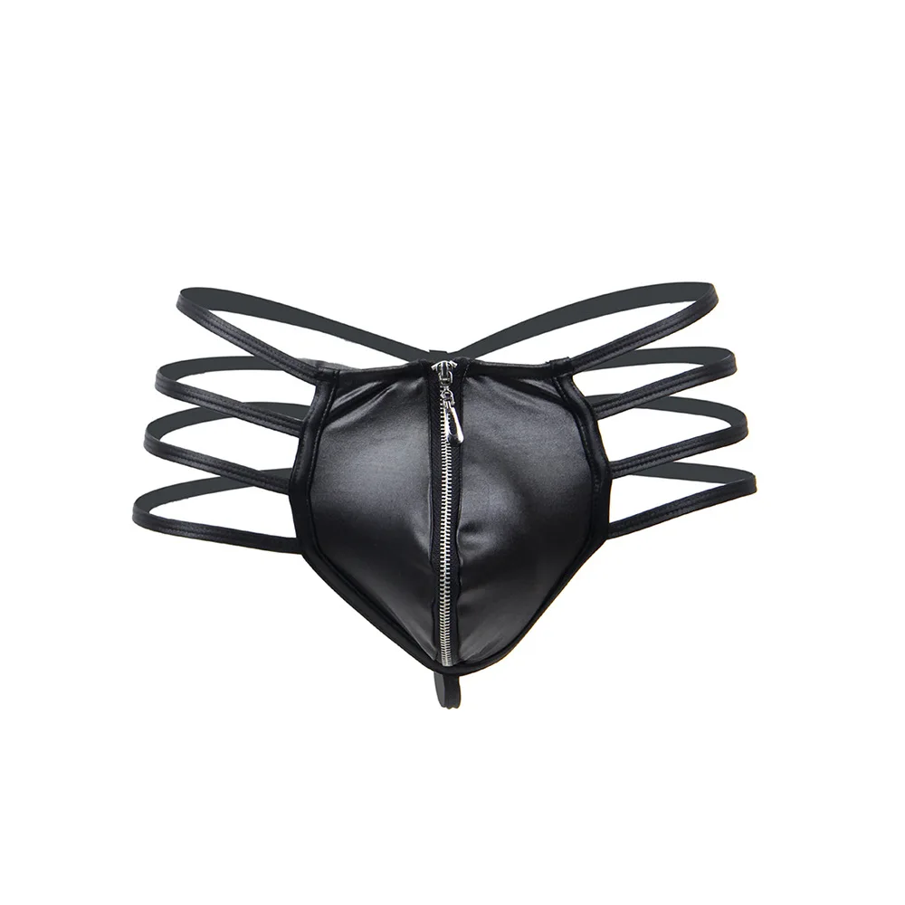 Mens Faux Leather G-String Tho - Jockstrap Athletic recension och pris