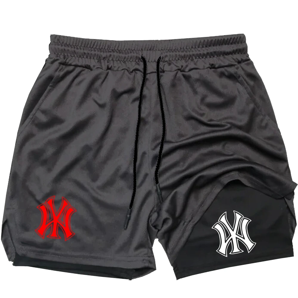 Men 2 in 1 Logo Print Sports S - Compression Shorts Athletes recension och pris