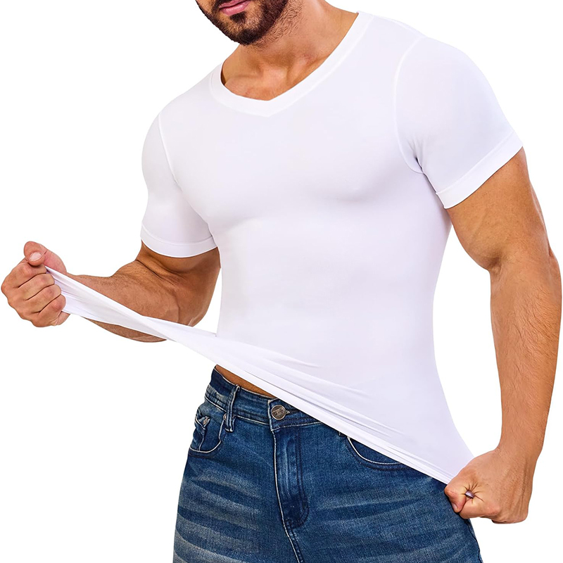 Men V Neck Compression Shirts  - Undershirt Crew Neck recension och pris