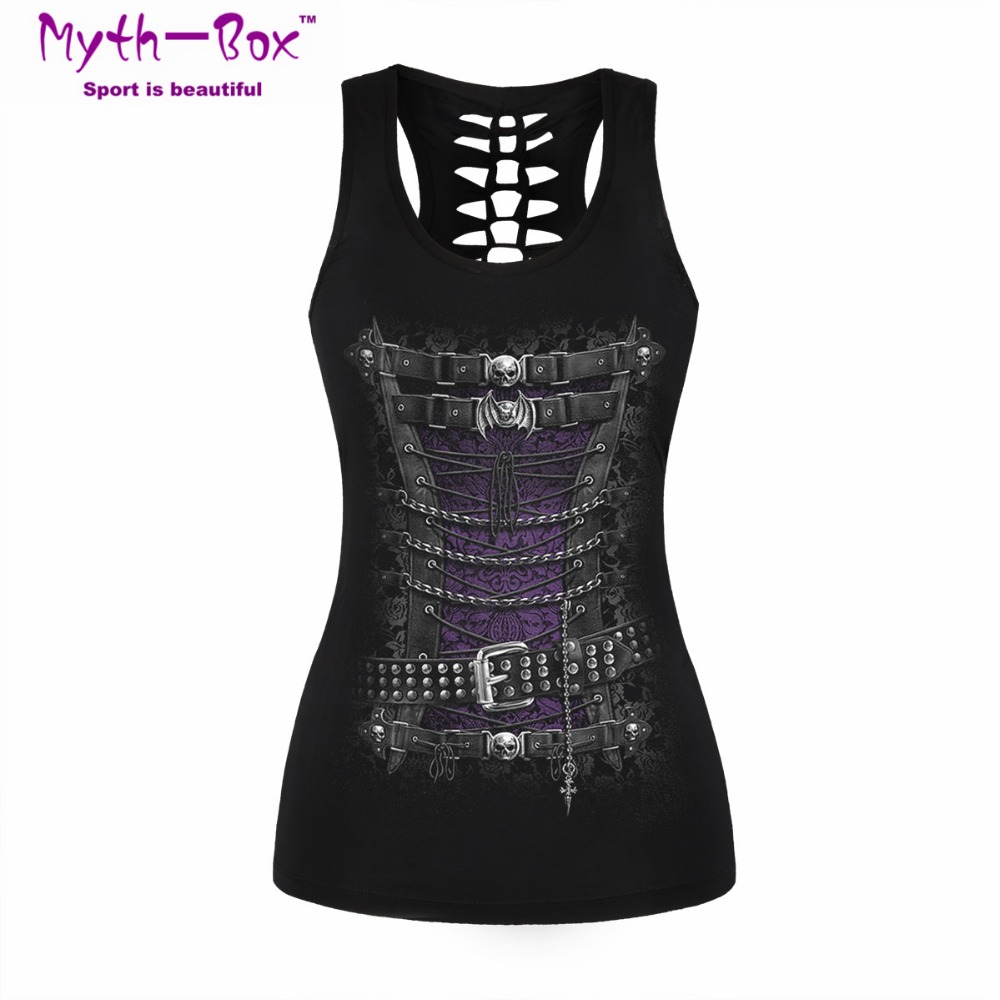 Women Sport Vest Bad Cat Print - Sleeveless Undershirt recension och pris