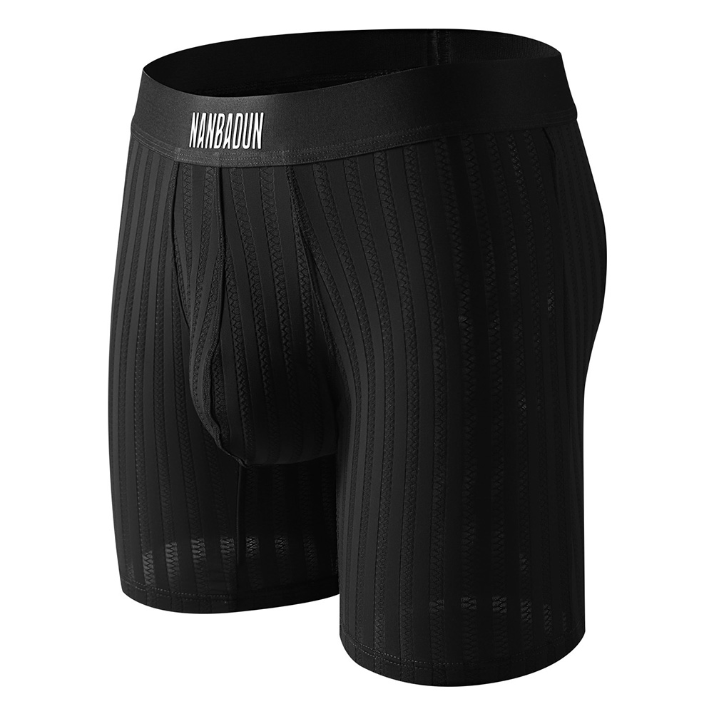 Men Ice Silk Underpants Long L - Long Leg Trunk Men recension och pris