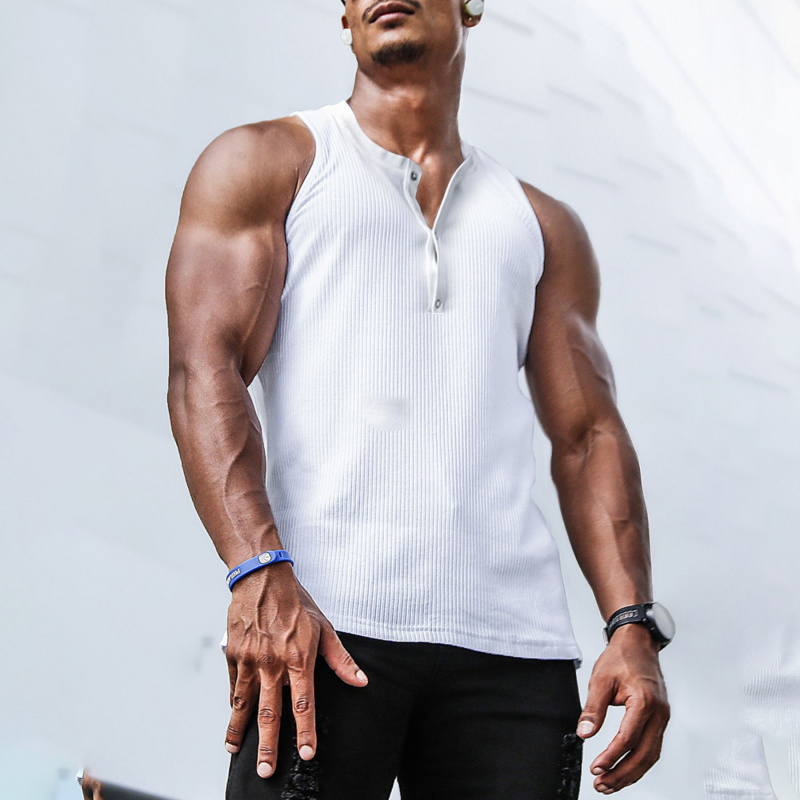 Men’s Ribbed Top Sleeveless He - Undershirt Crew Neck recension och pris
