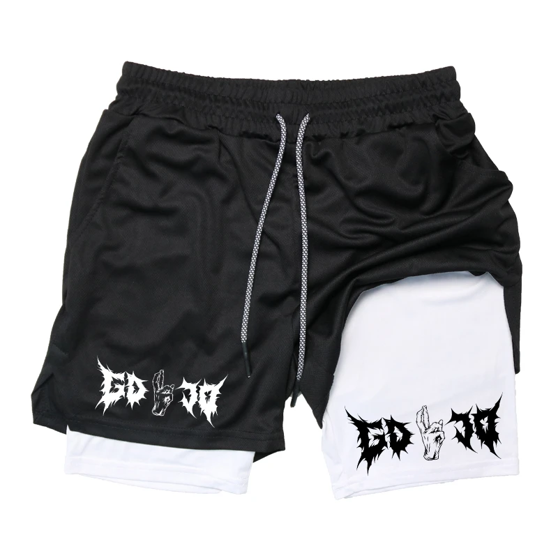 Print 2 in 1 Running Shorts fo - Compression Shorts Athletes recension och pris