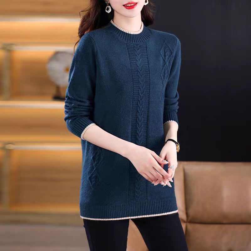 Fashion Round Neck Knitted Jum - Thermal Long John recension och pris