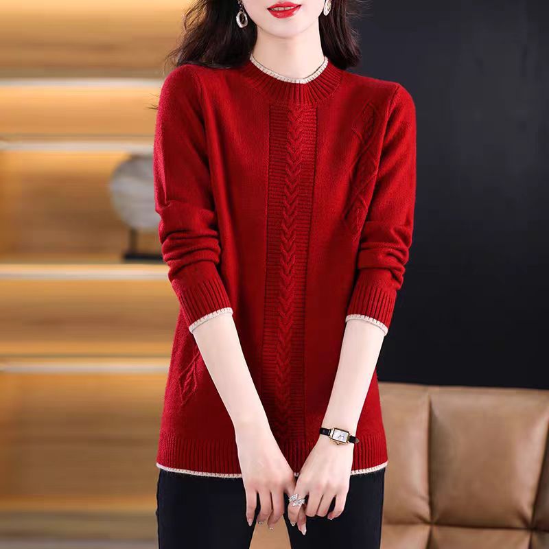 Fashion Round Neck Knitted Jum - Thermal Long John recension och pris