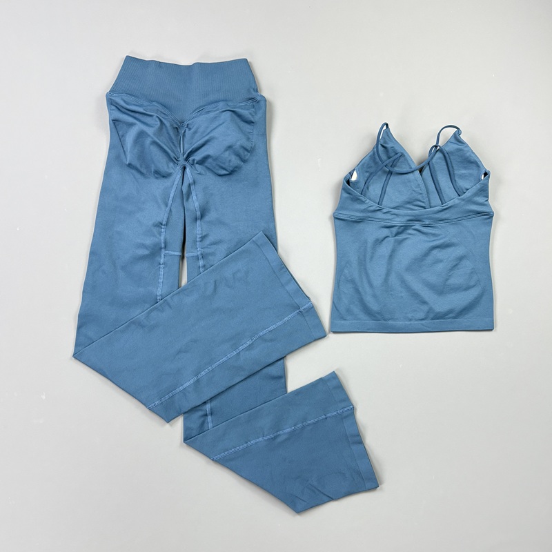 2Pcs Women Seamless Yoga Worko - Suspender Tank Top recension och pris