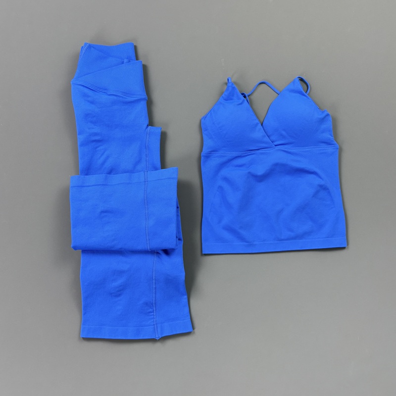 2Pcs Women Seamless Yoga Worko - Suspender Tank Top recension och pris