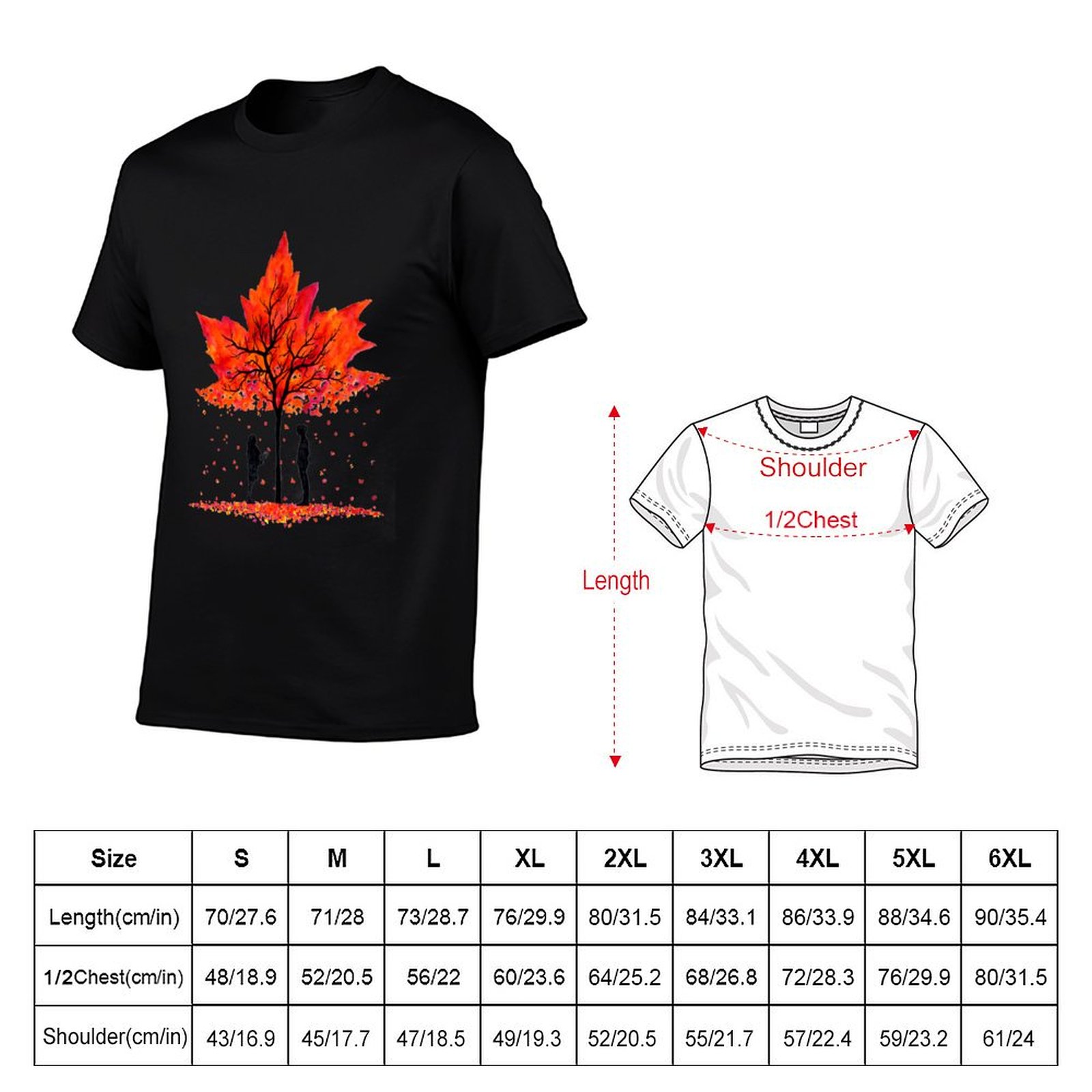 Love under the Maple Tree T-Sh - Undershirt Crew Neck recension och pris