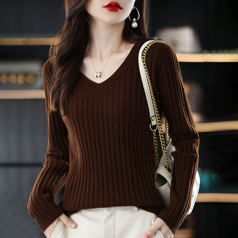 New Solid Color V Neck Knitted - Thermal Long John recension och pris