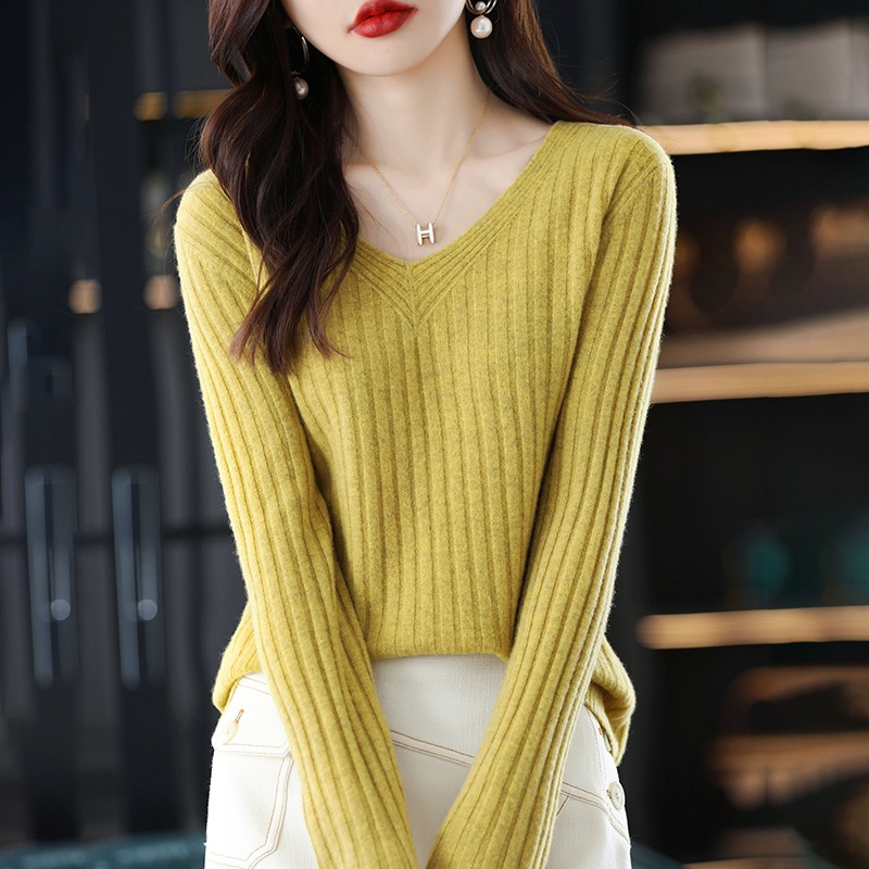 New Solid Color V Neck Knitted - Thermal Long John recension och pris