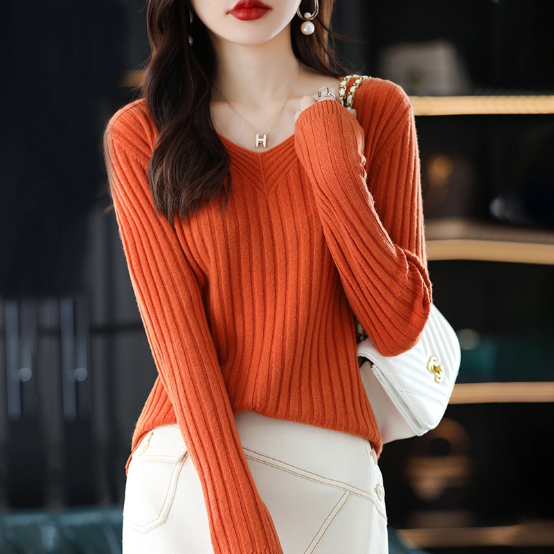 New Solid Color V Neck Knitted - Thermal Long John recension och pris